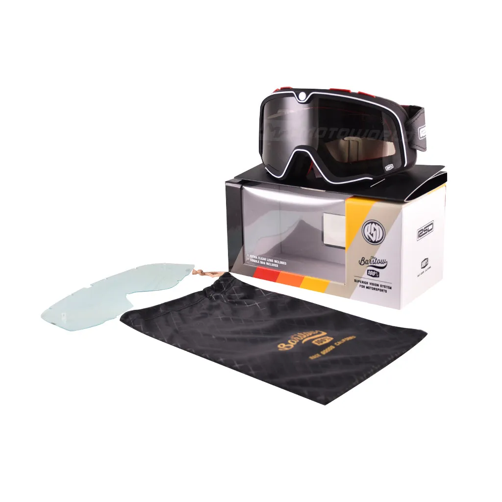 100% BARSTOW MOTORCYCLE GOGGLES