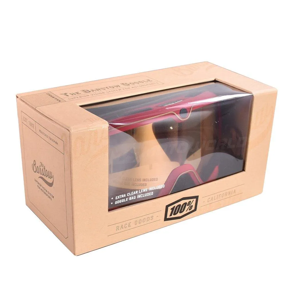 100% BARSTOW MOTORCYCLE GOGGLES