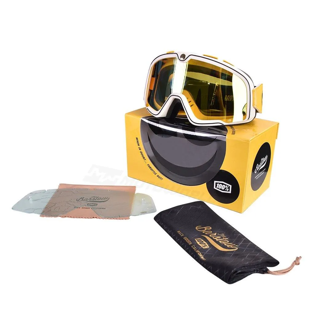 100% BARSTOW MOTORCYCLE GOGGLES