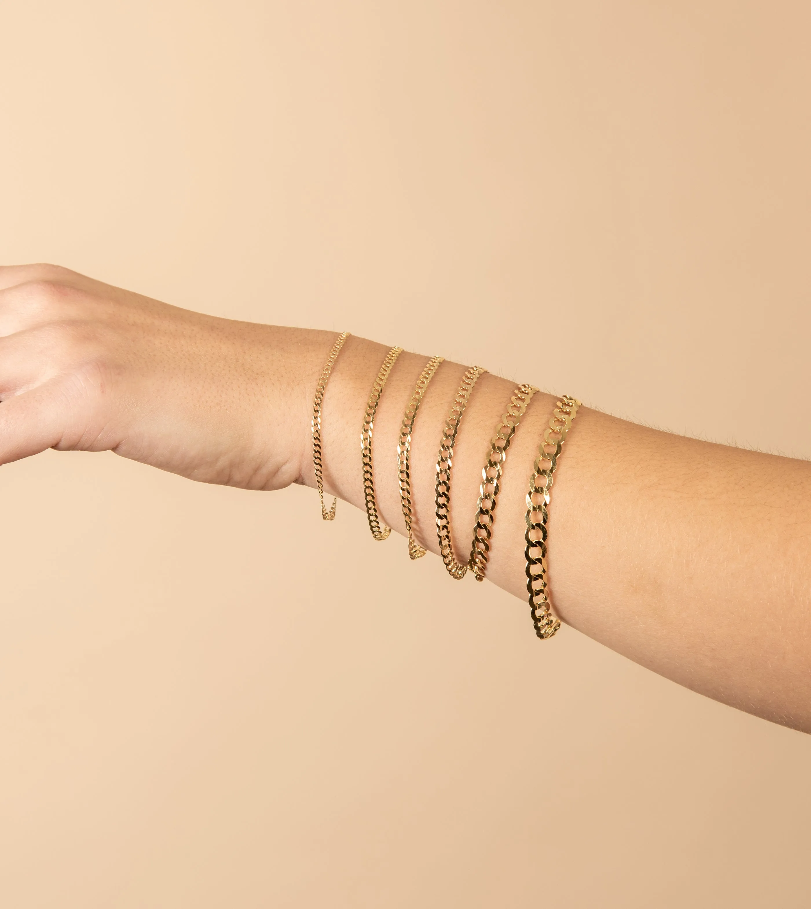 10k Gold Curb Link Chain Bracelet