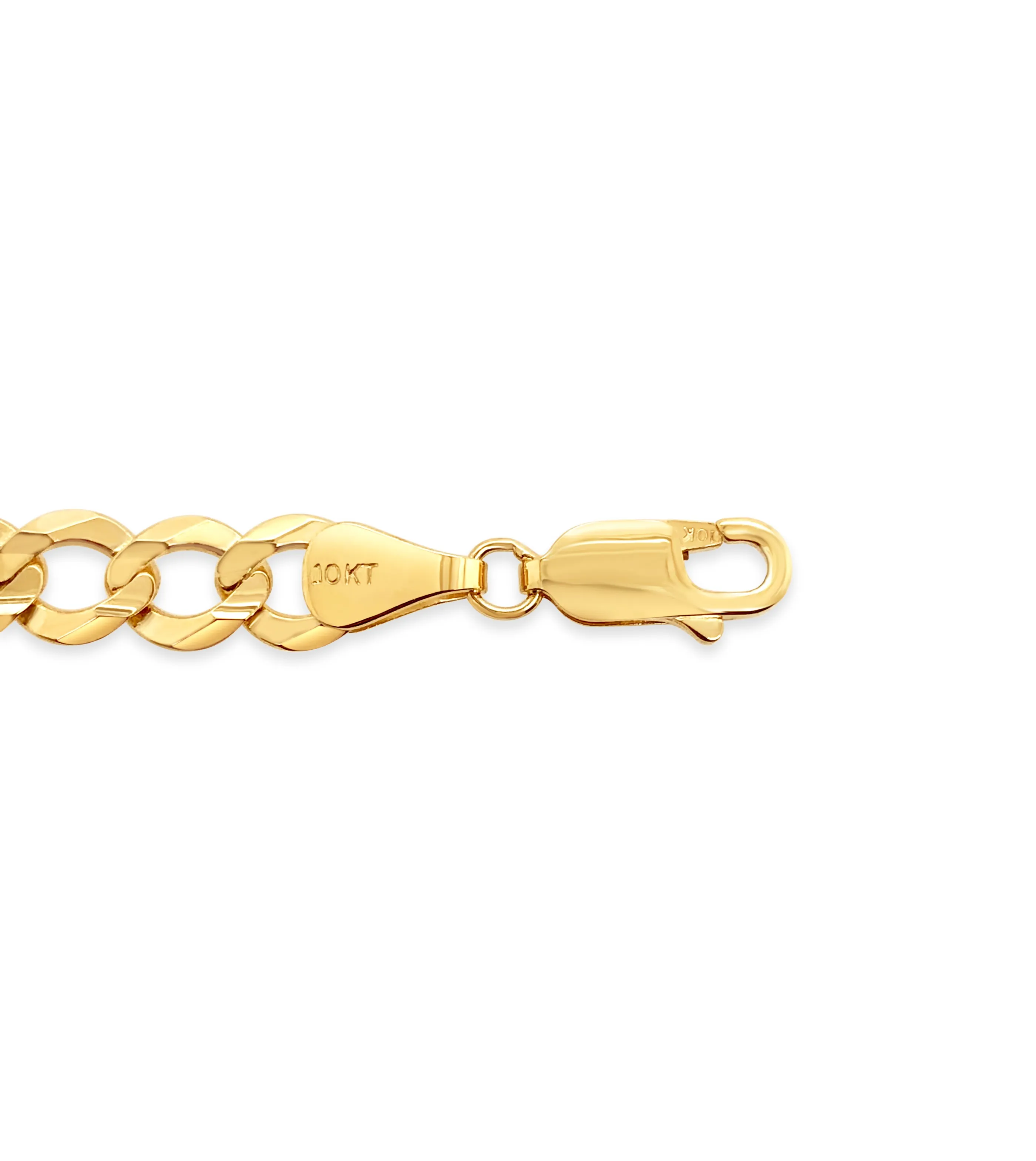 10k Gold Curb Link Chain Bracelet