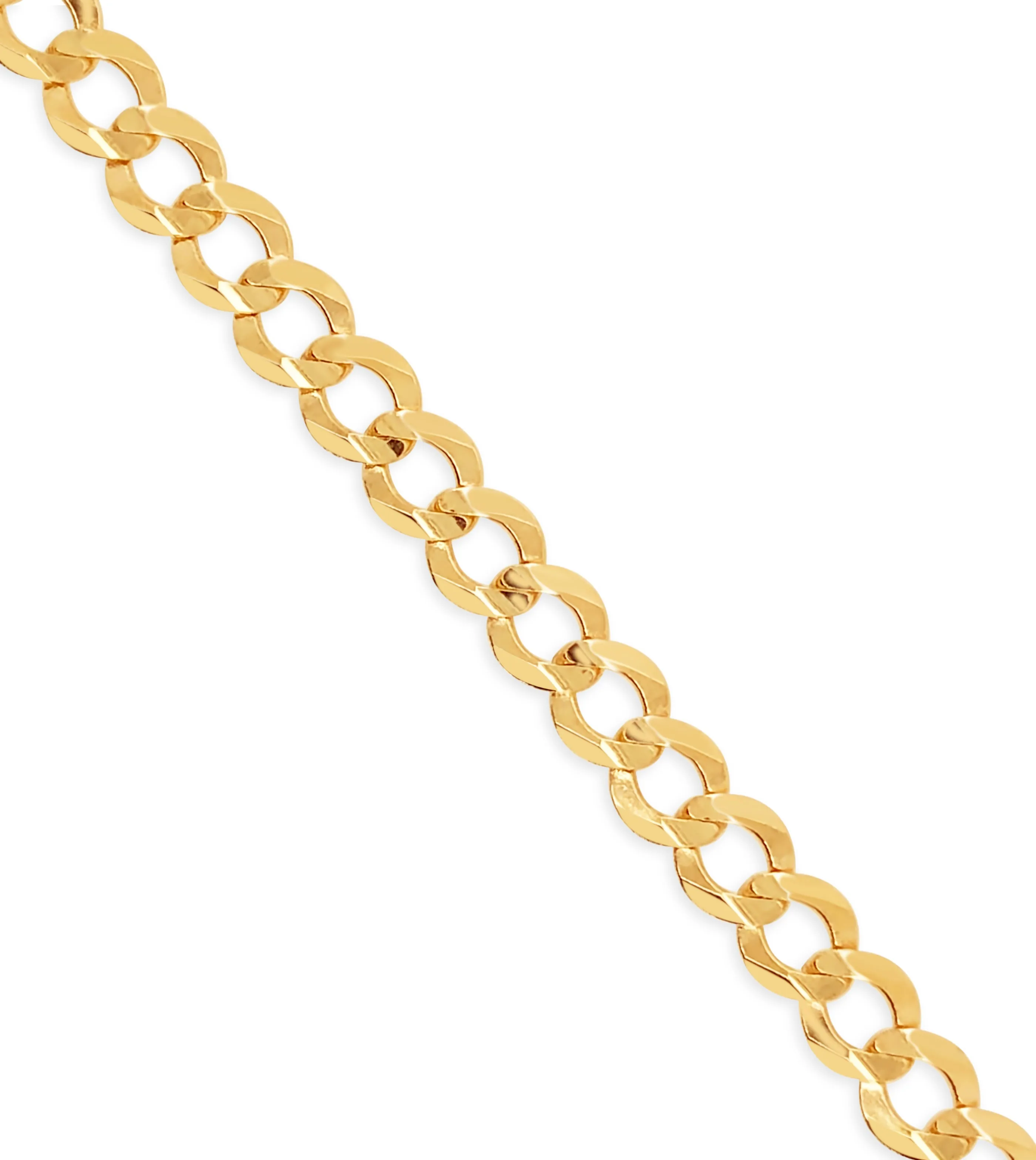 10k Gold Curb Link Chain Bracelet