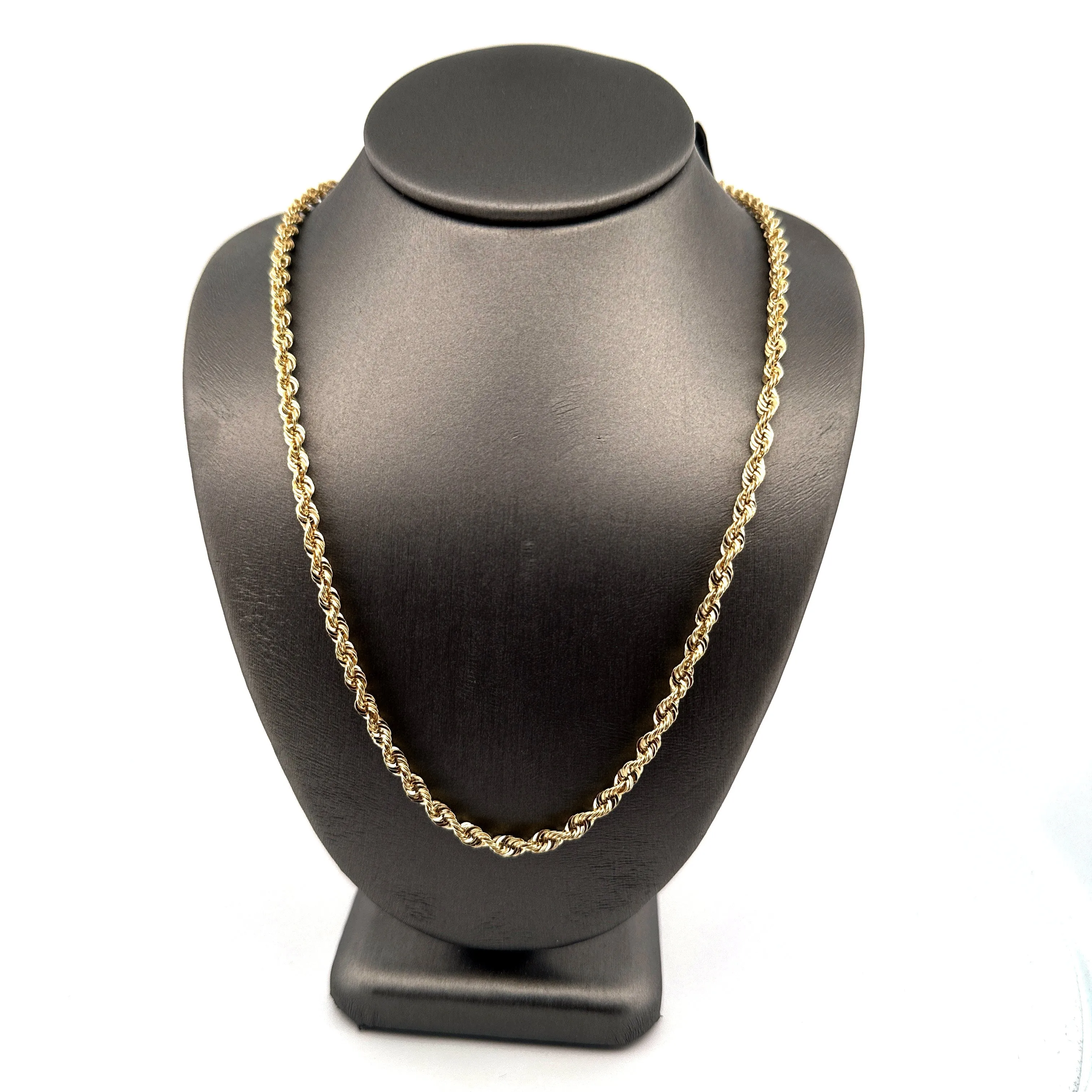 10K Gold Rope Chain 2.5MM 20inch