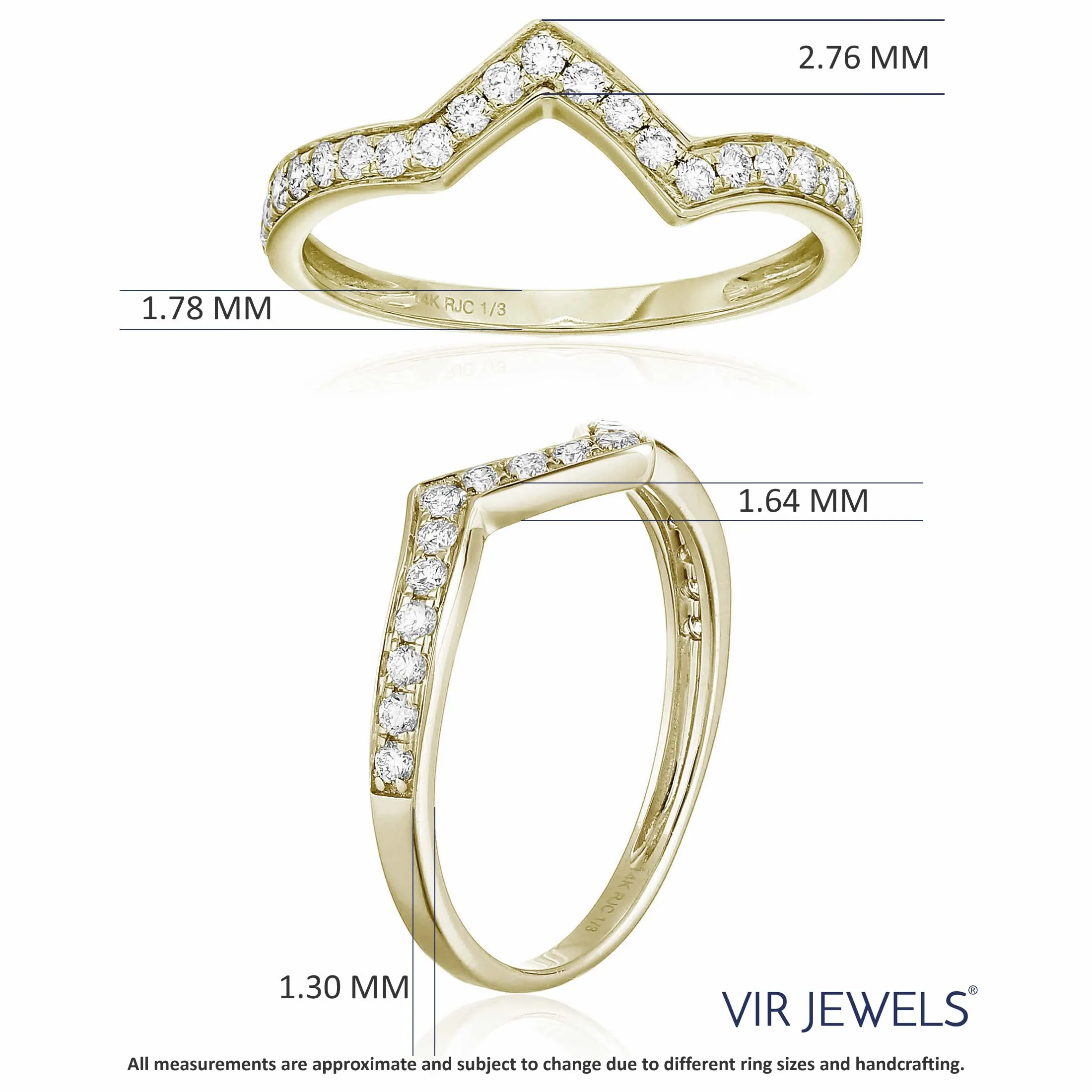 1/3 cttw Diamond Enhancer Wedding Band in 14k Gold