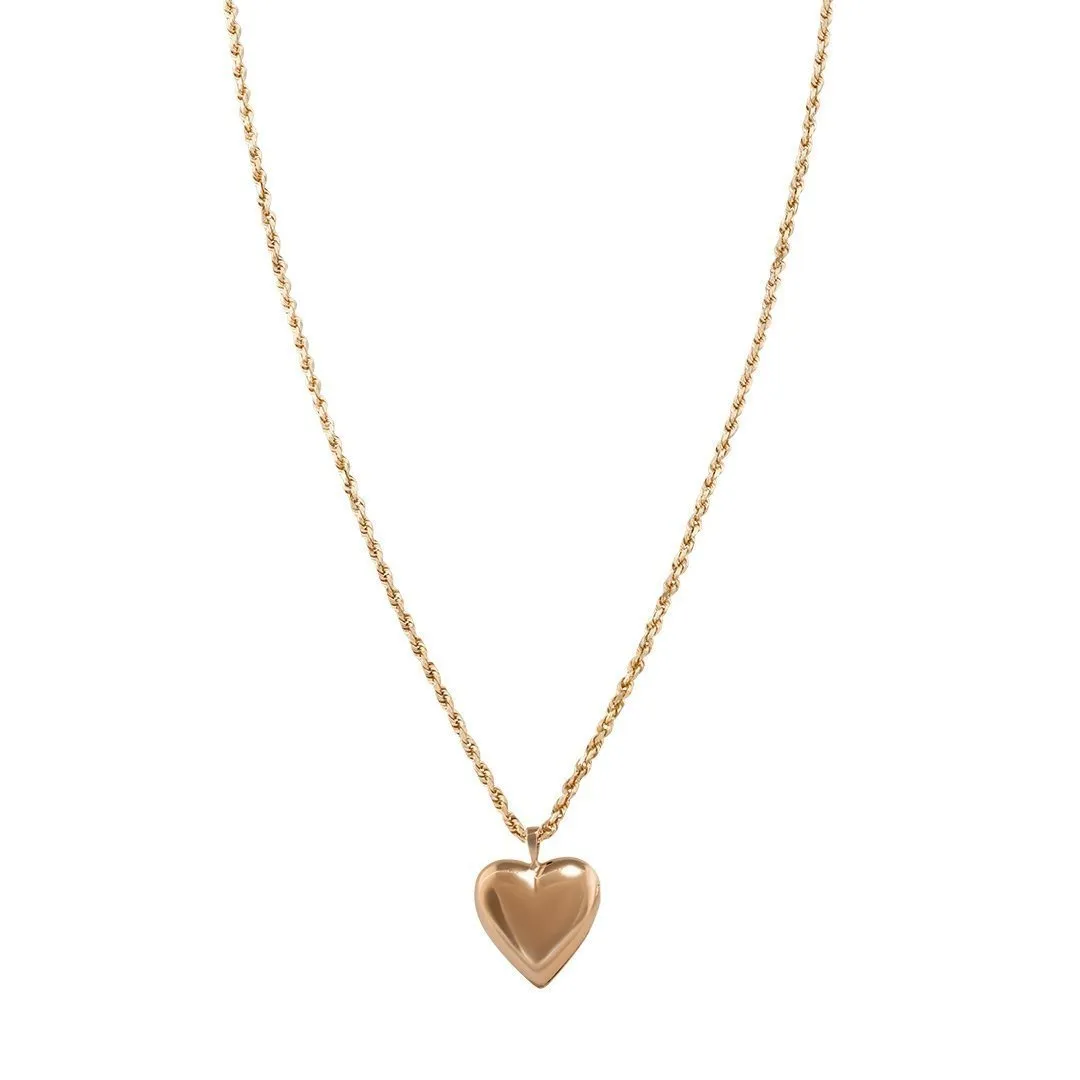 14k Rose Gold Heart Pendant 1.19 Ctw