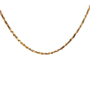 14K YELLOW GOLD 16.1 GRAM SOLID ROPE CHAIN 22" INCH 3.2MM