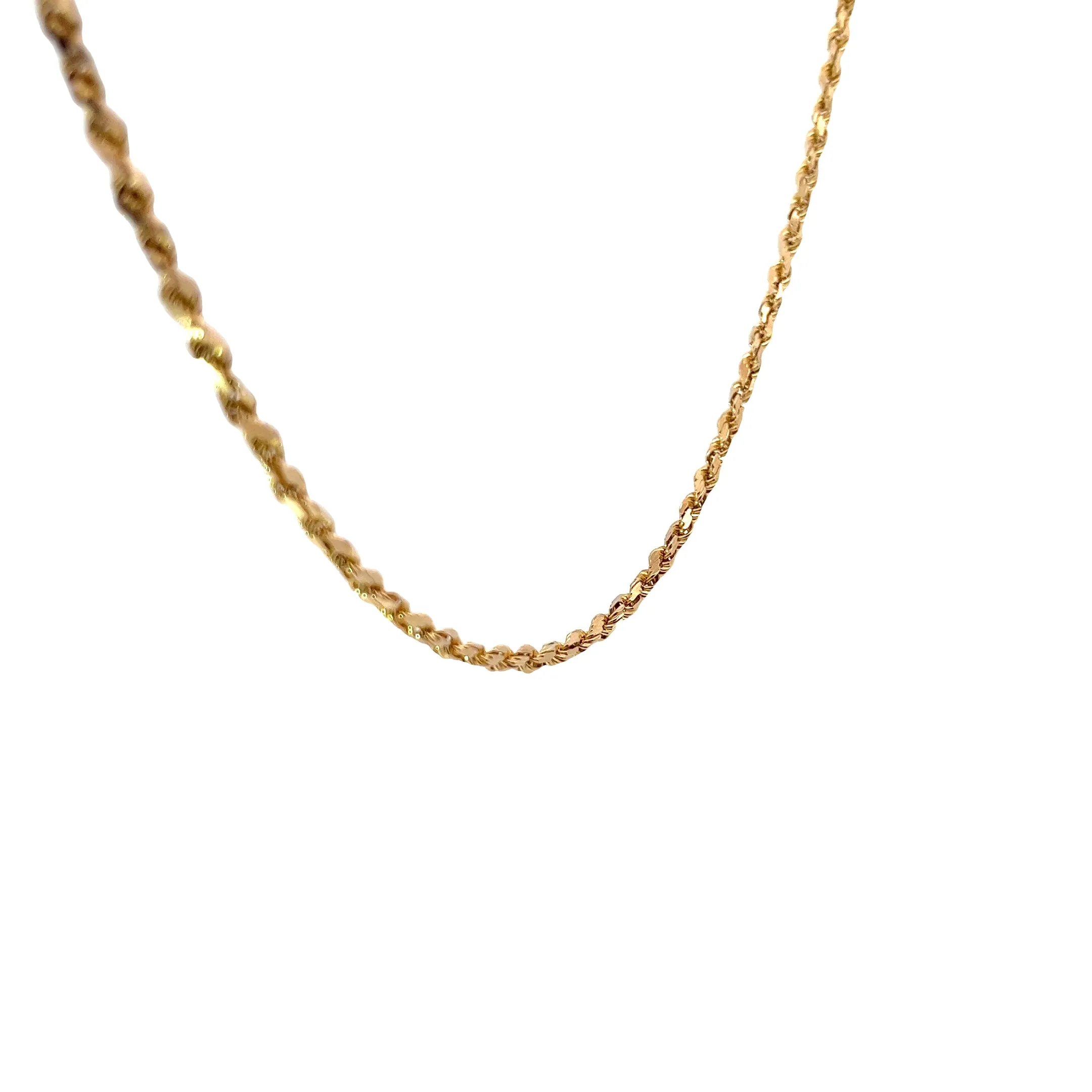 14K YELLOW GOLD 16.1 GRAM SOLID ROPE CHAIN 22" INCH 3.2MM