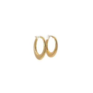 14k Yellow Gold 2.00 gram Oval Hoop Earrings