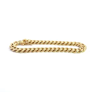 14k Yellow Gold 41.1 Gram Cuban Link Bracelet 8"inch