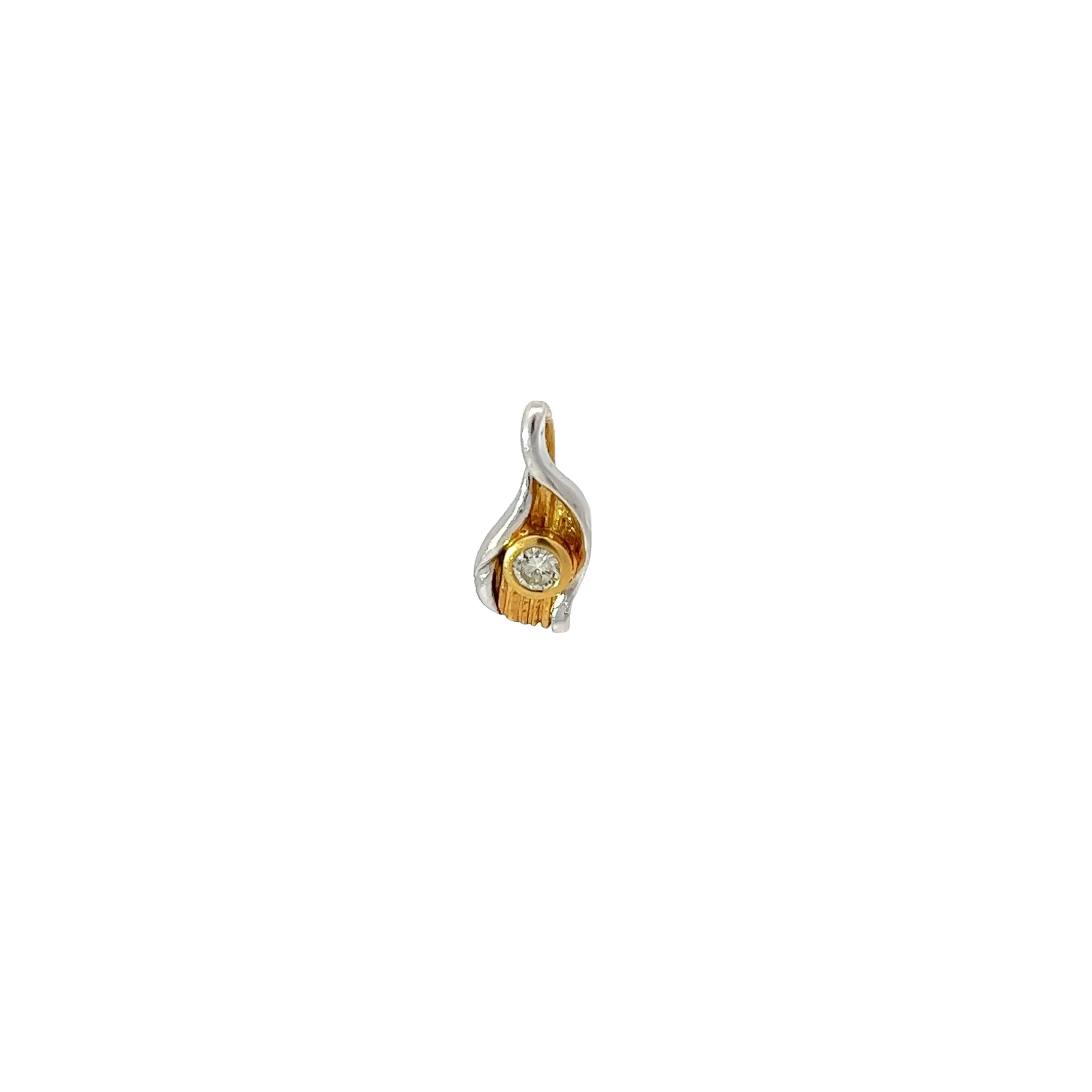 14k yellow gold Diamond khamsa Necklace