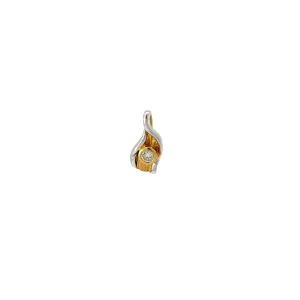 14k yellow gold Diamond khamsa Necklace