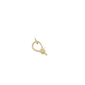 14KY .65CT LOBSTER CLASP CHARM 15X25MM