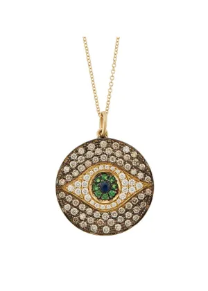 18K Yellow Gold Champagne Diamond Dawn Pendant
