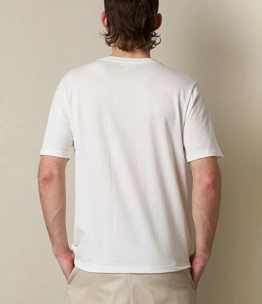 1940S Loop Wheeled T-shirt | White
