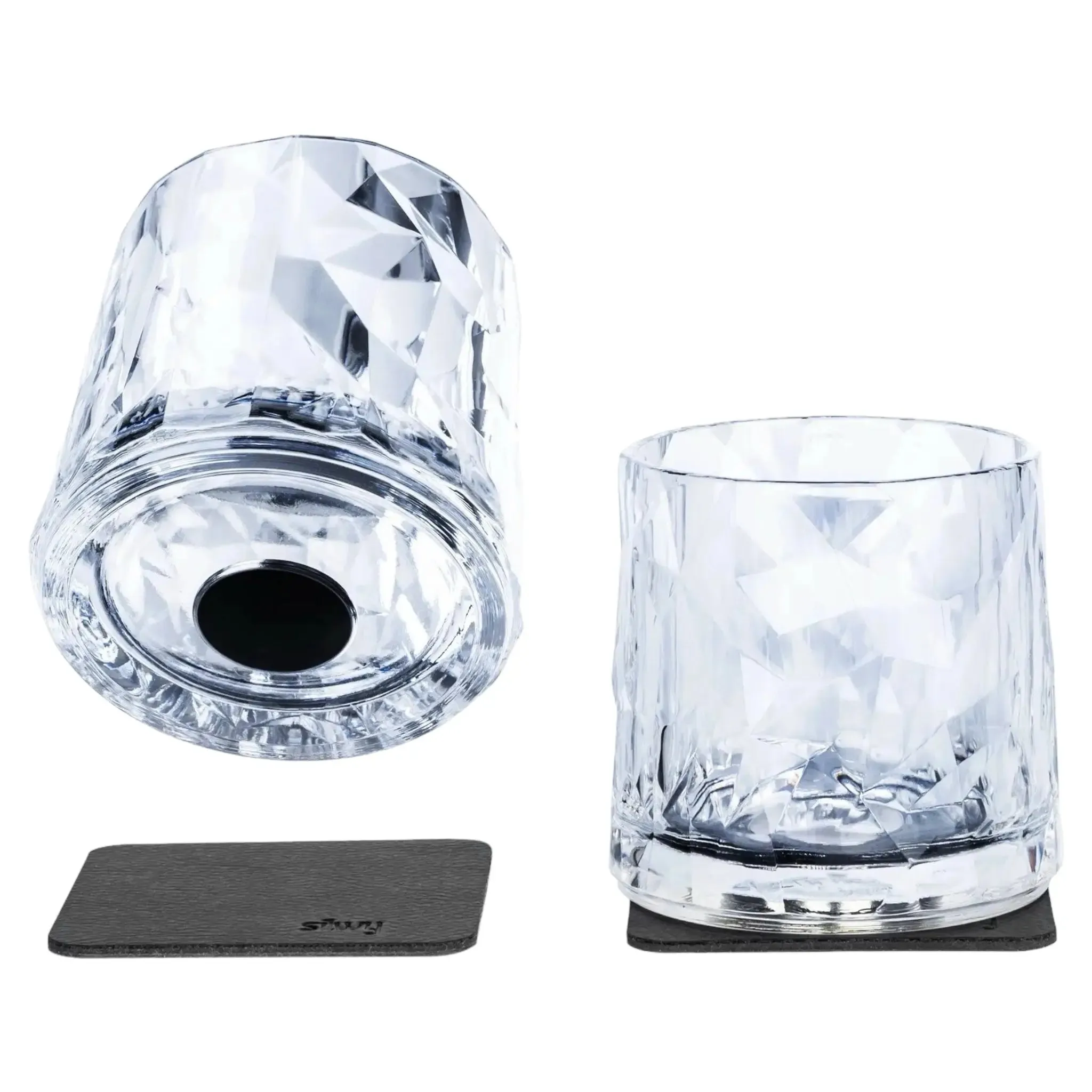2 x Magnetic Plastic Glass Tumbler By Silwy