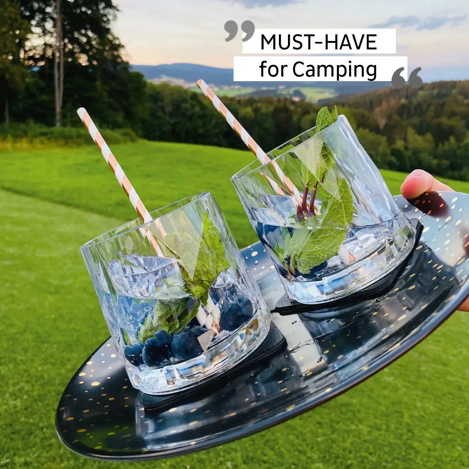 2 x Magnetic Plastic Glass Tumbler By Silwy