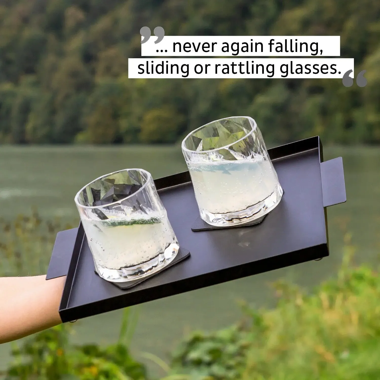 2 x Magnetic Plastic Glass Tumbler By Silwy
