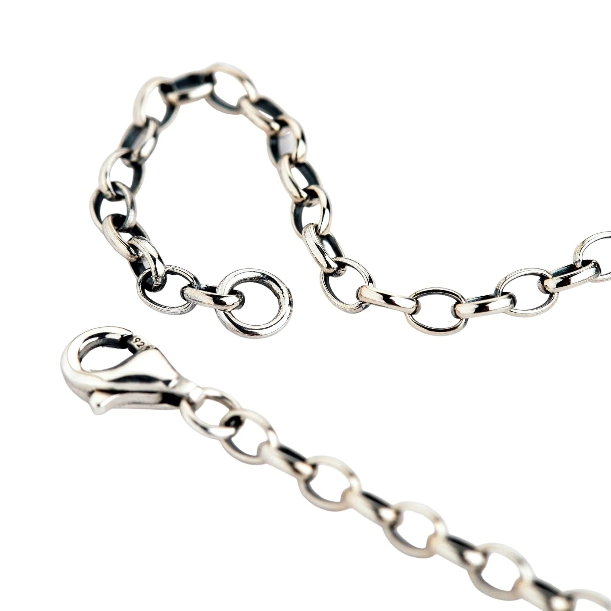 2mm loop chain 925 sterling silver necklace