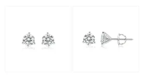 4ct Total Weight Lab Diamond Stud earrings