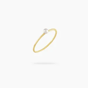 Amare Wear 14K Stackable Pearl Ring - Made to Order