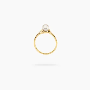 Amare Wear Akoya Solitaire Ring - Made to Order