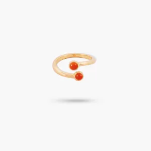 Amare Wear Dual Carnelian Coil Ring