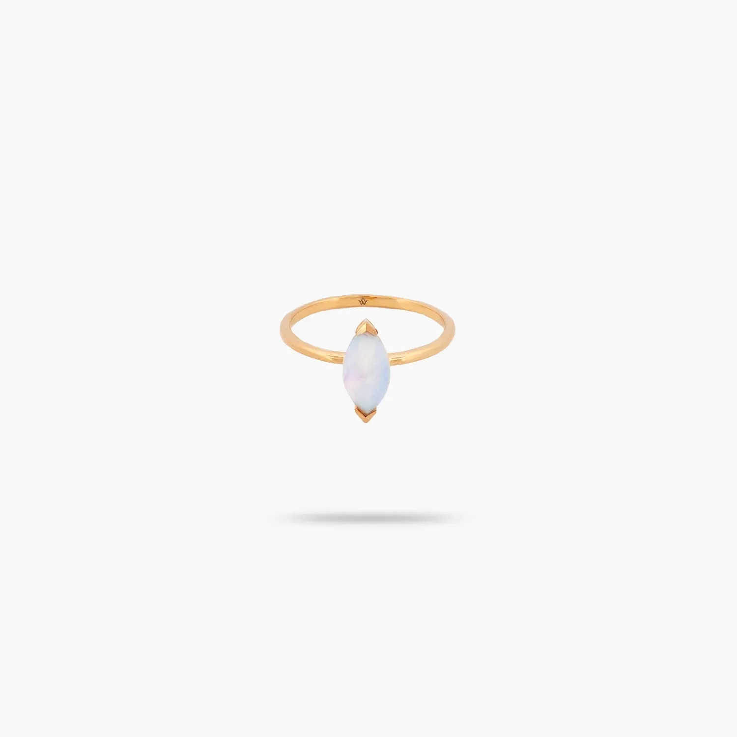 Amare Wear Moonstone Marquise Solitaire Ring
