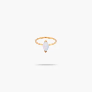 Amare Wear Moonstone Marquise Solitaire Ring
