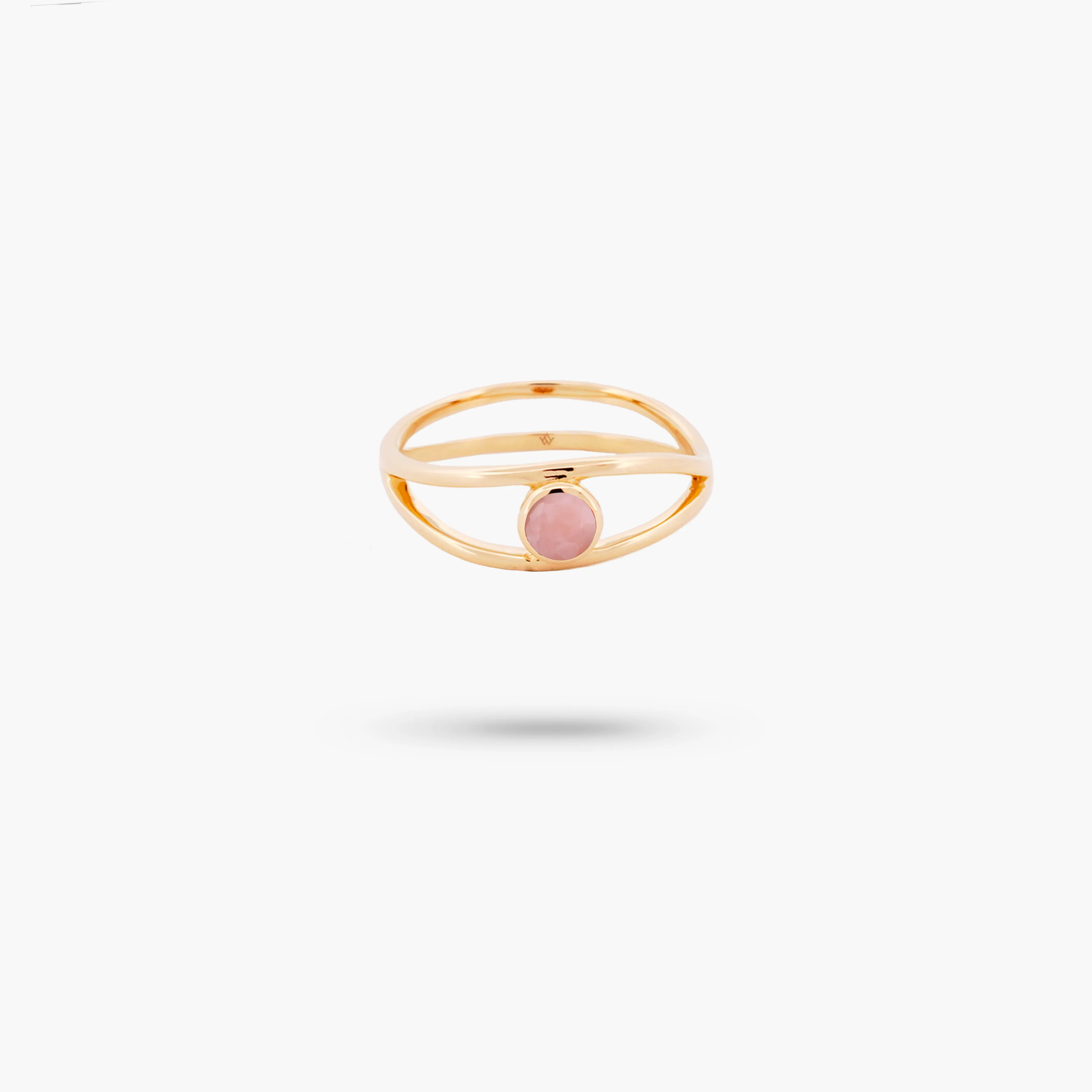 Amare Wear Pink Opal Evil Eye Ring