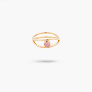 Amare Wear Pink Opal Evil Eye Ring