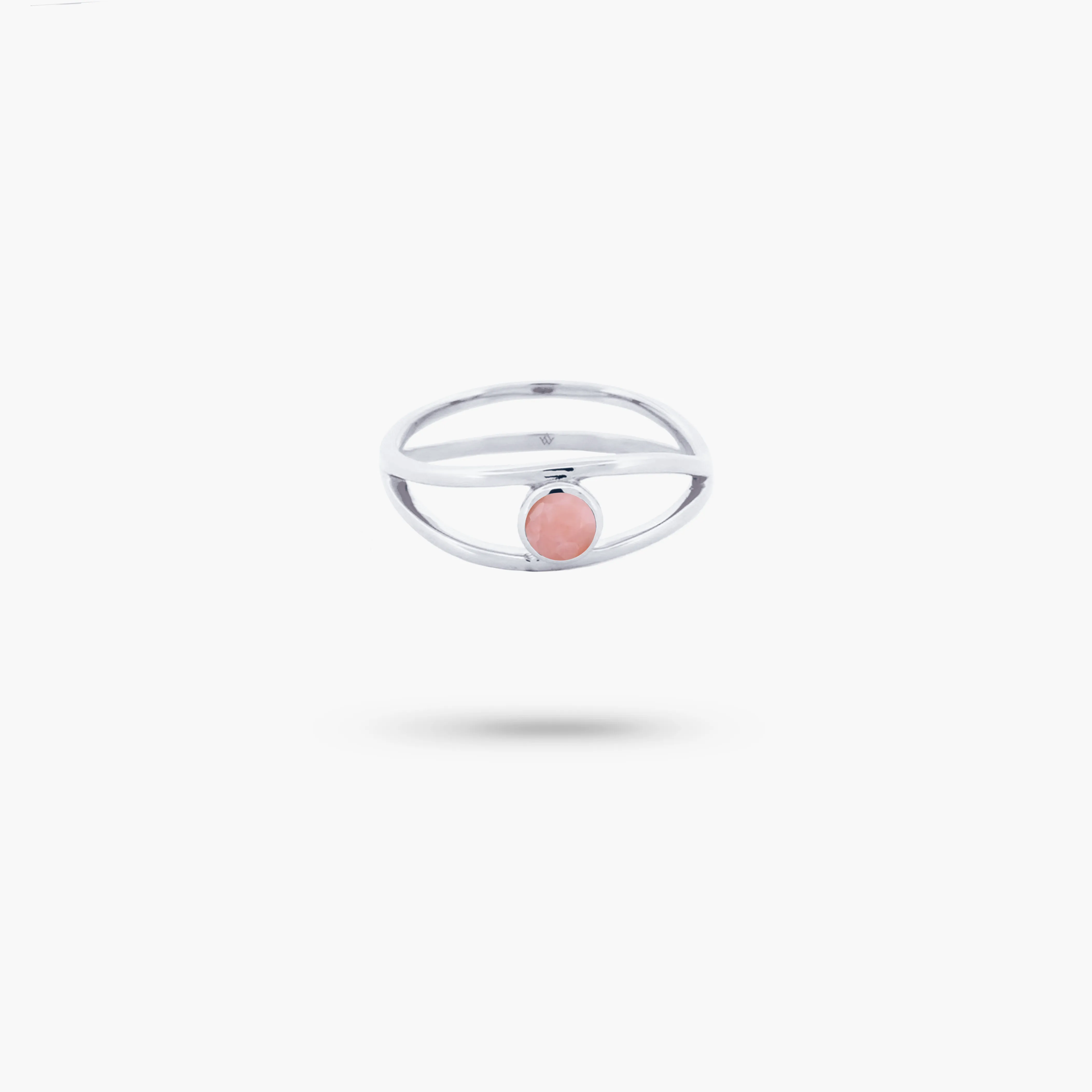 Amare Wear Pink Opal Evil Eye Ring