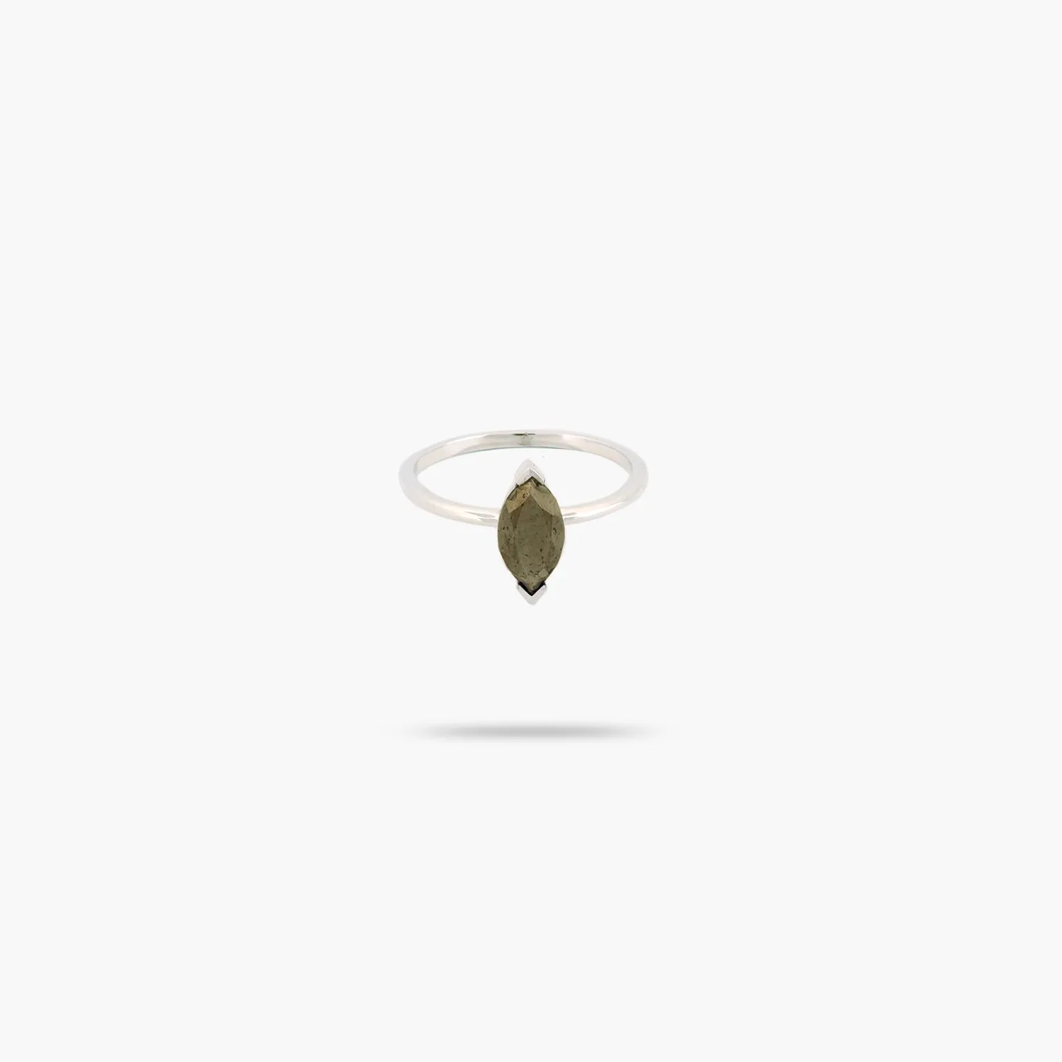Amare Wear Pyrite Marquise Solitaire Ring