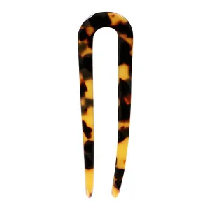 Amber Dark Tortoiseshell Hair Pin