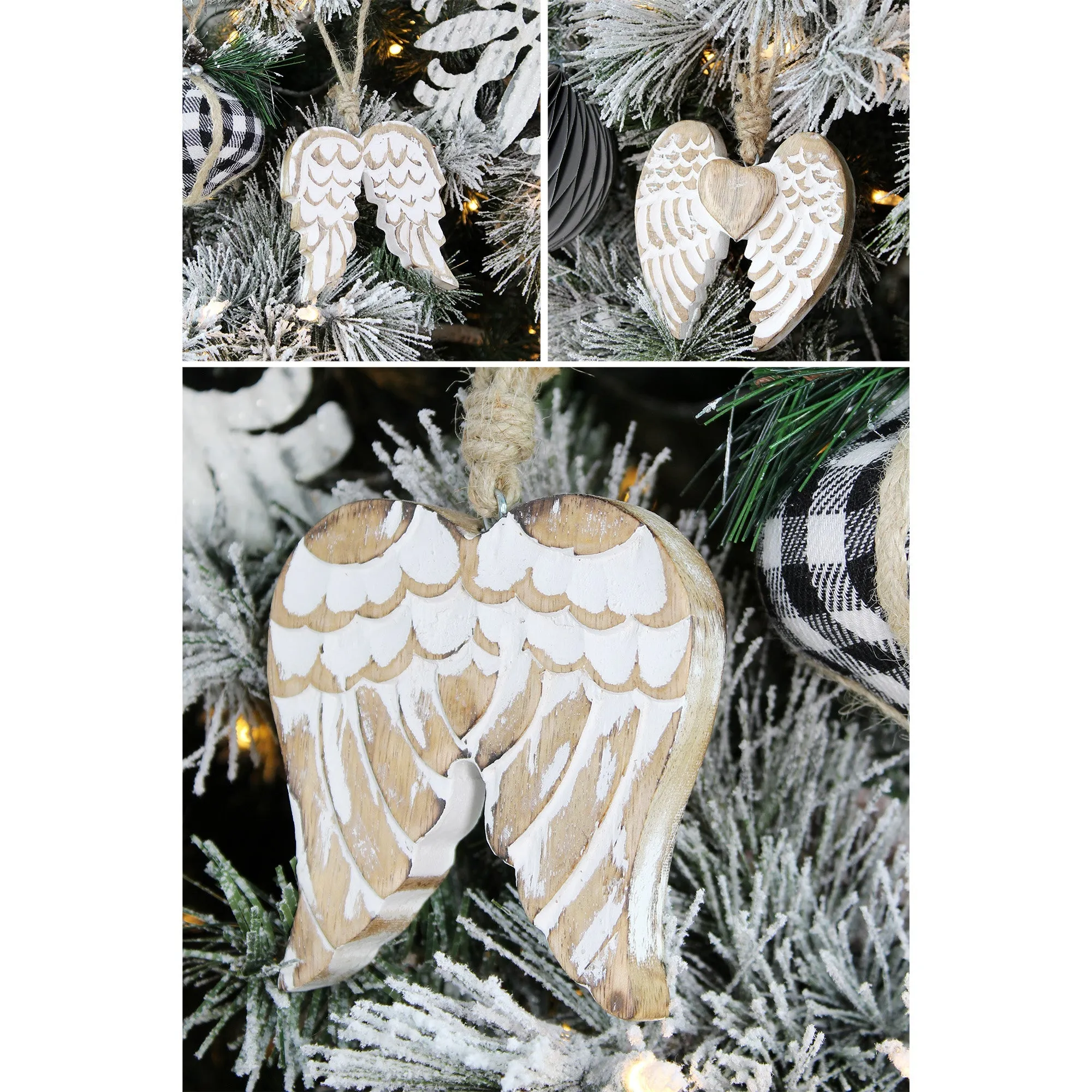 Angel Wing Wooden Ornaments (Case of 144)