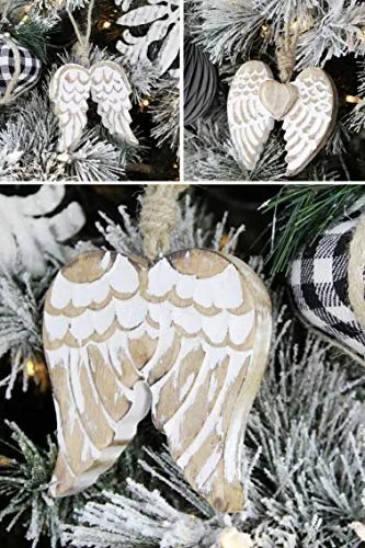 Angel Wing Wooden Ornaments (Case of 144)