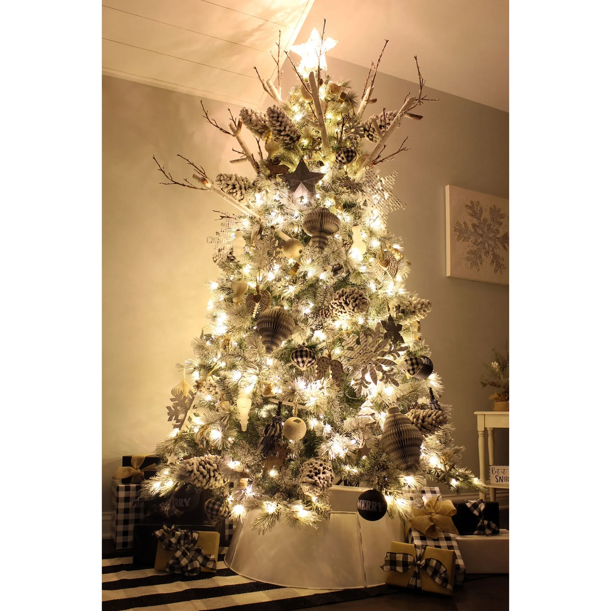 Angel Wing Wooden Ornaments (Set of 6)