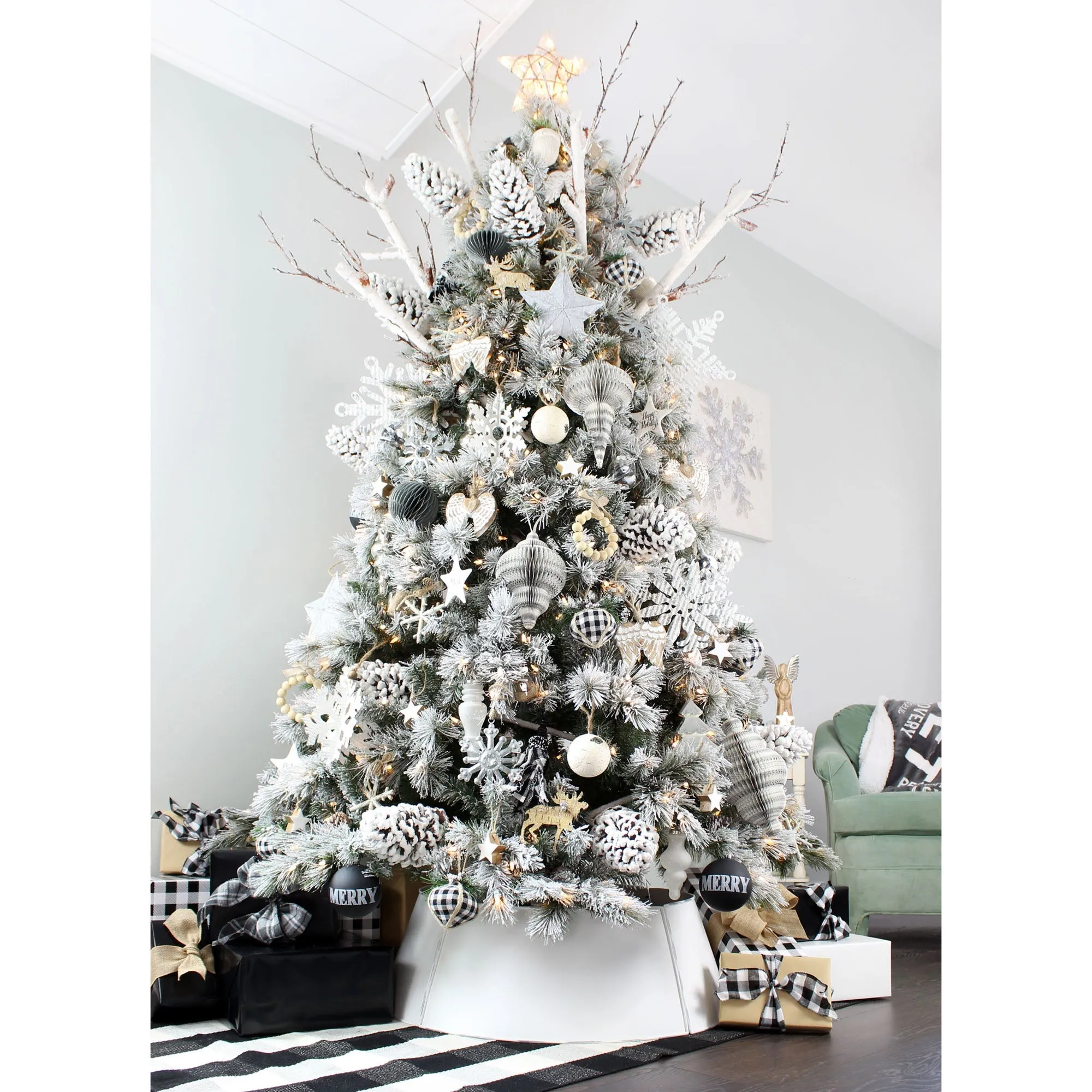 Angel Wing Wooden Ornaments (Set of 6)