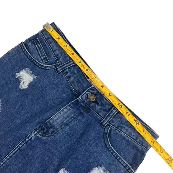 Anthropologie Cecilia Prado Gardener Distressed Denim Skirt