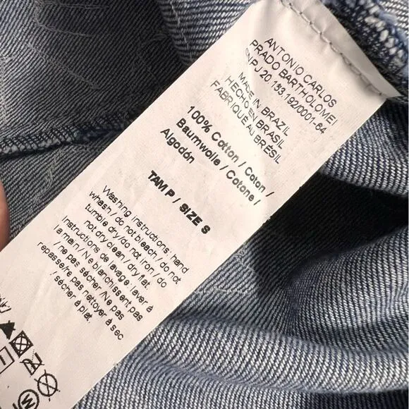 Anthropologie Cecilia Prado Gardener Distressed Denim Skirt