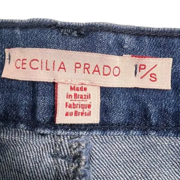 Anthropologie Cecilia Prado Gardener Distressed Denim Skirt