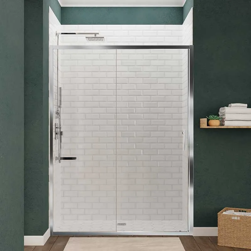 Anzzi Halberd 60 in. x 72 in. Framed Shower Door with TSUNAMI GUARD in Polished Chrome