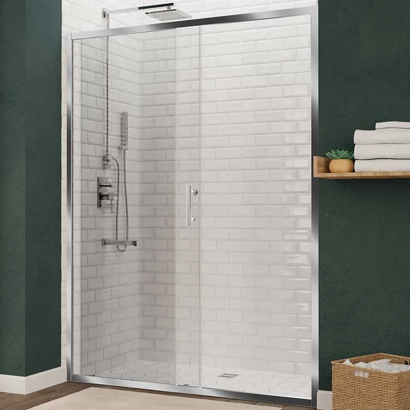 Anzzi Halberd 60 in. x 72 in. Framed Shower Door with TSUNAMI GUARD in Polished Chrome