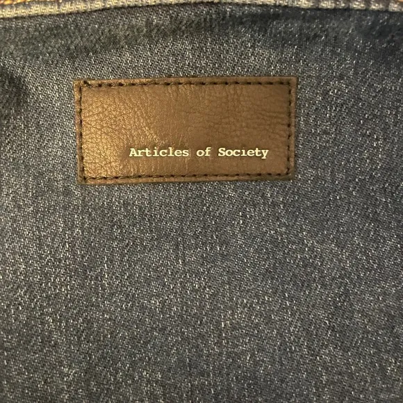 Articles Of Society Blue Jean Jacket with Slim Fit and Timeless Style