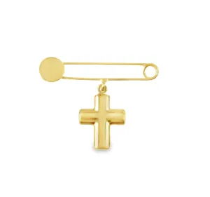 Baby Pin with Cross Pendant