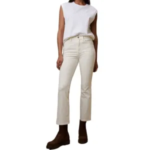 Banana Republic NWT White Ecru Wash High Rise Crop Boot Denim Jean Size 34