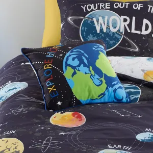 Bedlam Outer Space Cushion - Black