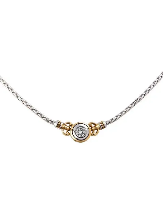 Beijos Collection - CZ Single Stone Necklace