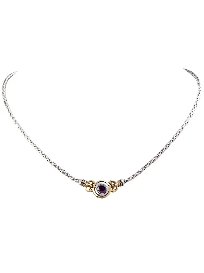 Beijos Collection - CZ Single Stone Necklace