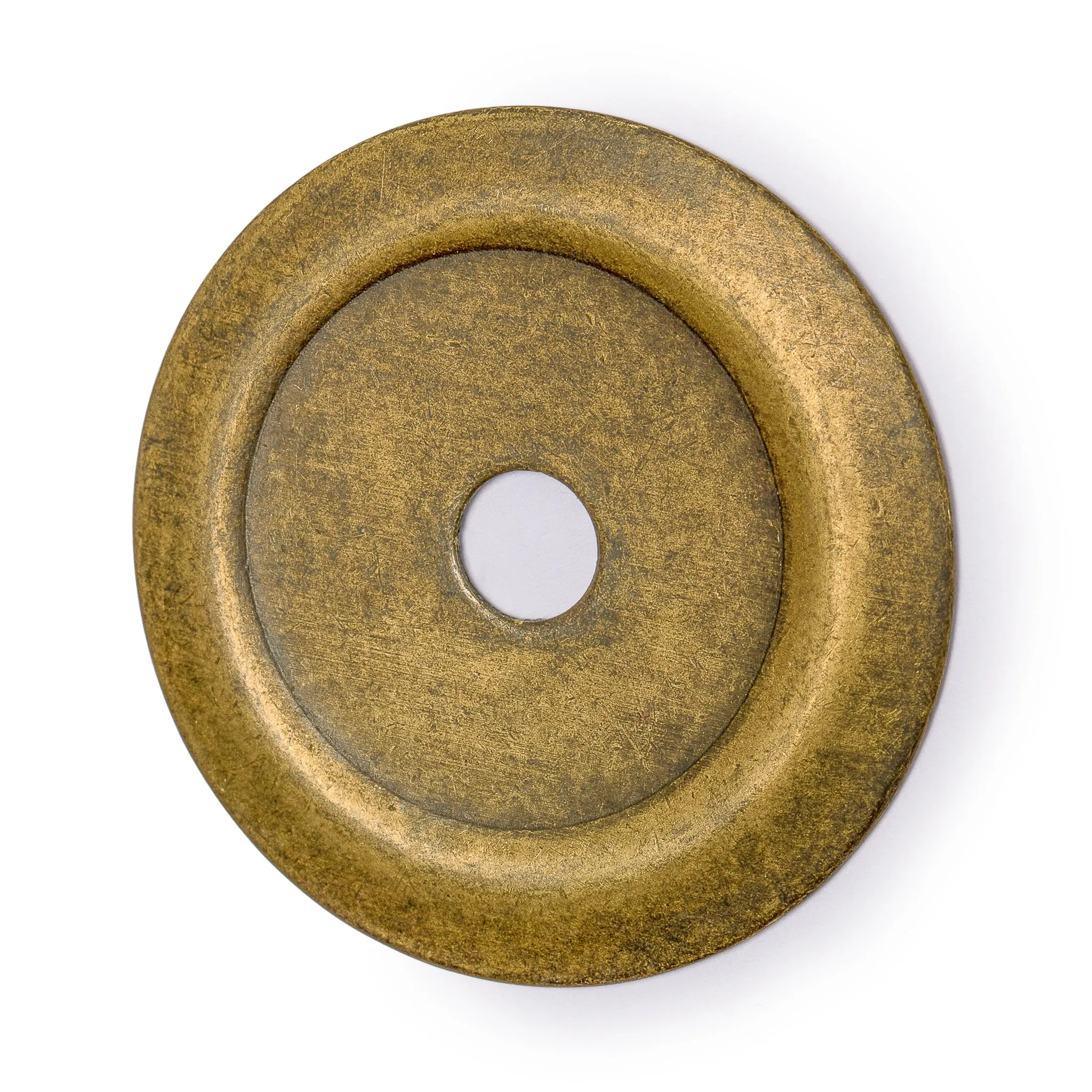 Beveled Round Washers Brass Hardware 1.4" - Set of 10