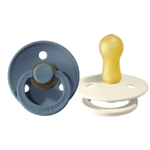 Bibs Pacifier 2 Pack: Petrol   Ivory